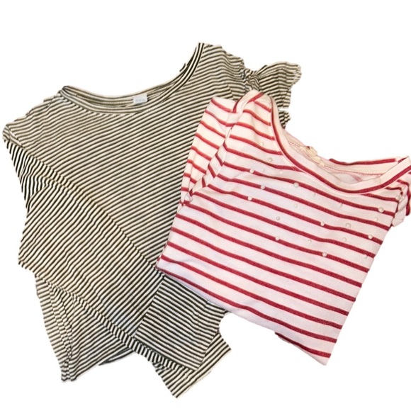 Bundle of 2 Women’s Sise Small Striped Blouses - Picture 2 of 6